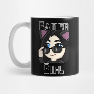 Gamer Girl, Wolf Girl Shade. Twitch streaming emote Mug